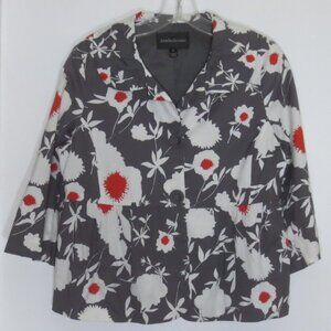 New JohnPaulRichard Jacket Blazer 90s Asian Inspired Floral Print Cotton Size S